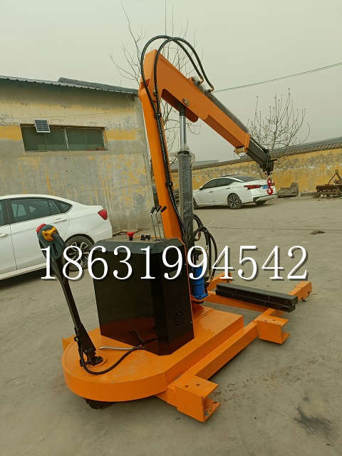 曲阳县自卸车厢随车吊 自制轮式四不像起重机 四驱平板吊 5吨 贵盛